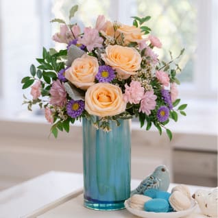 Teleflora's Aqua Rose Bouquet