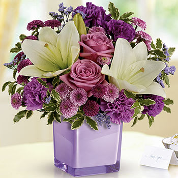 Teleflora's Pleasing Purple Bouquet