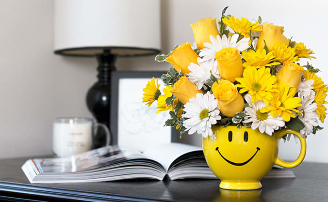 Teleflora's Be Happy® Bouquet with Roses