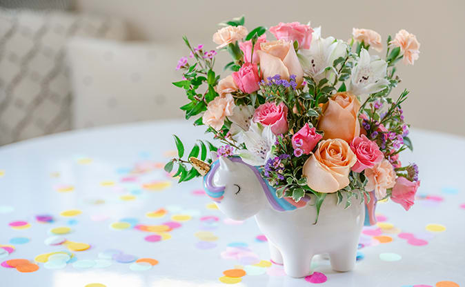 Teleflora's Magical Garden Unicorn Bouquet