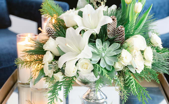 Teleflora's Winter Wilds Centerpiece