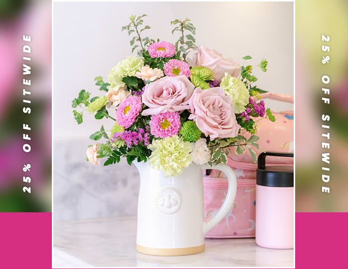 Teleflora's Artisanal Pitcher Bouquet