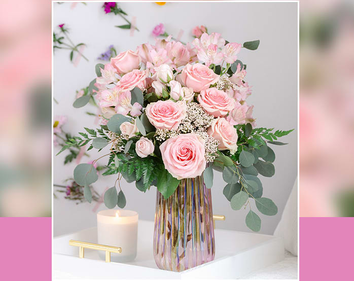 Teleflora's Rosy Iridescence Bouquet