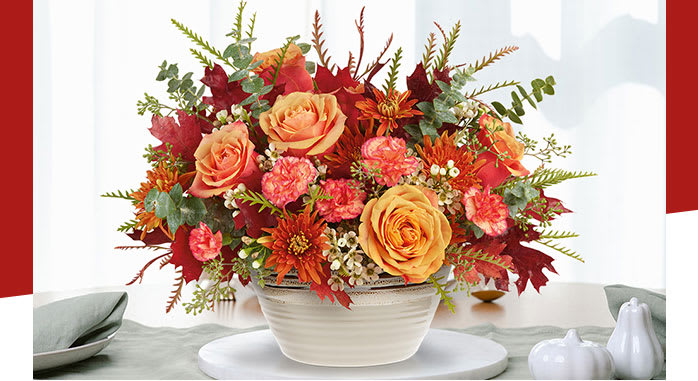 Teleflora's Rustic Harvest Centerpiece