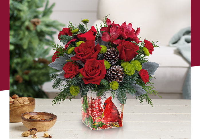 Teleflora's Ode to the Cardinal Bouquet
