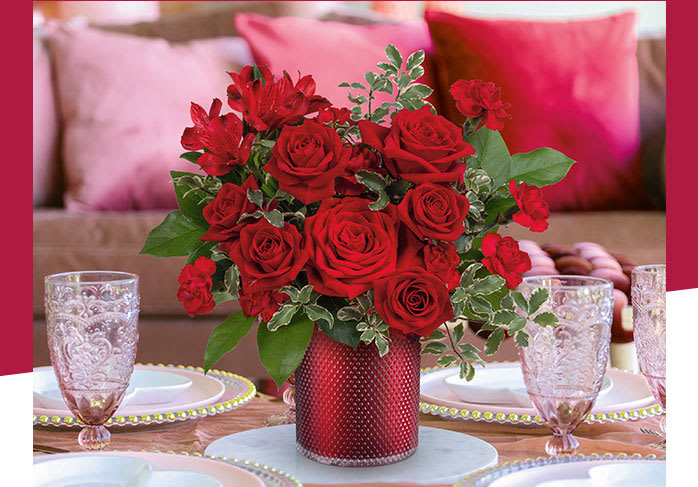 Teleflora's Radiant Crimson Bouquet