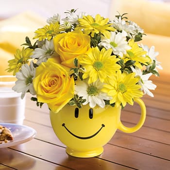 Teleflora's Be Happy Bouquet with Roses