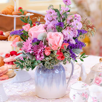 Teleflora's Pour on the Pretty Bouquet