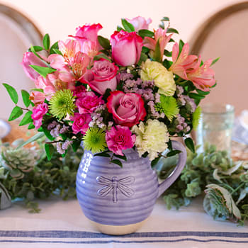 Teleflora's Whimsical Drangonfly Bouquet