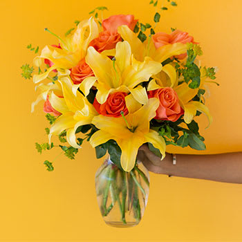 Fiery Lily and Rose