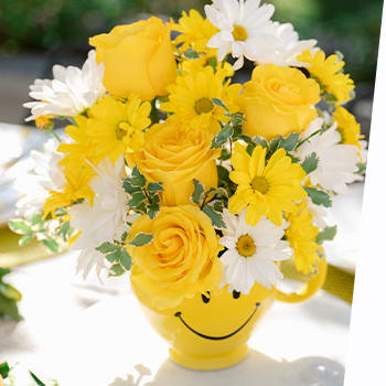 Teleflora's Be Happy Bouquet with Roses