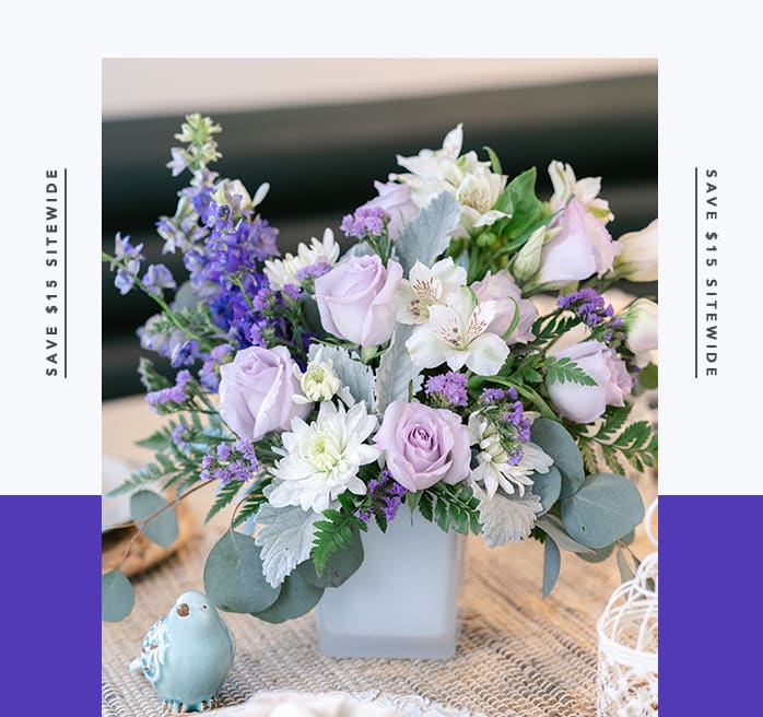 Teleflora's Honey Lavender Blooms Bouquet