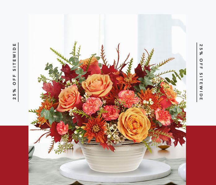 Teleflora's Rustic Harvest Centerpiece