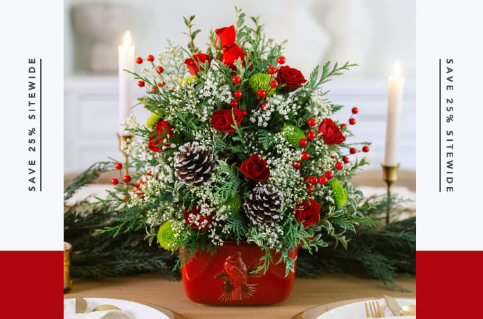 Teleflora's Cardinal Heirloom Tree