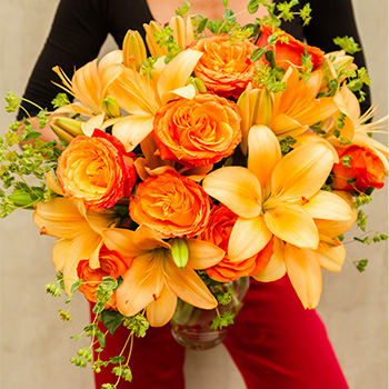 Fiery Lily and Rose