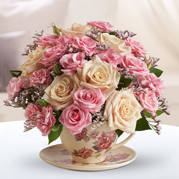 Teleflora's Victorian Teacup Bouquet