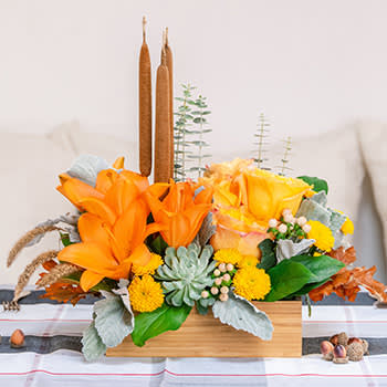 Teleflora's Fall Bamboo Garden
