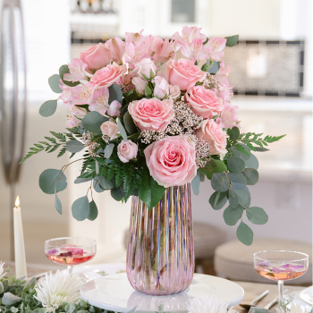 Teleflora's Rosy Iridescence Bouquet