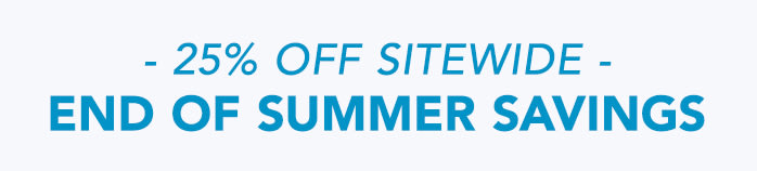 - 25% OFF SITEWIDE -