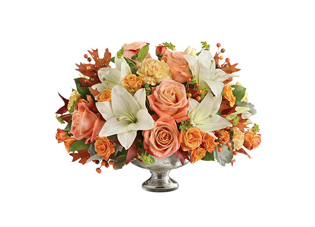 Teleflora's Harvest Shimmer Centerpiece