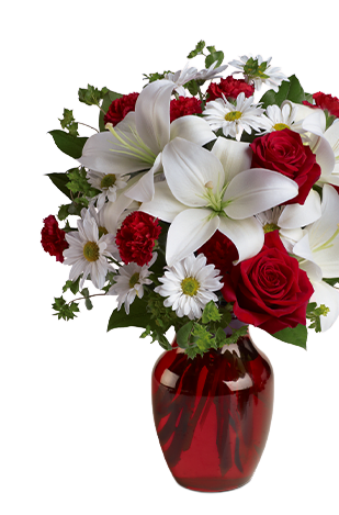 Teleflora's Roses and Pearls Bouquet