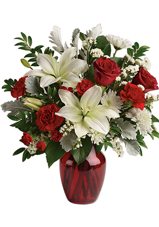 Teleflora's True Romance Bouquet with Red Roses