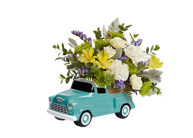 Teleflora's Chevy Trucking Blossoms Bouquet