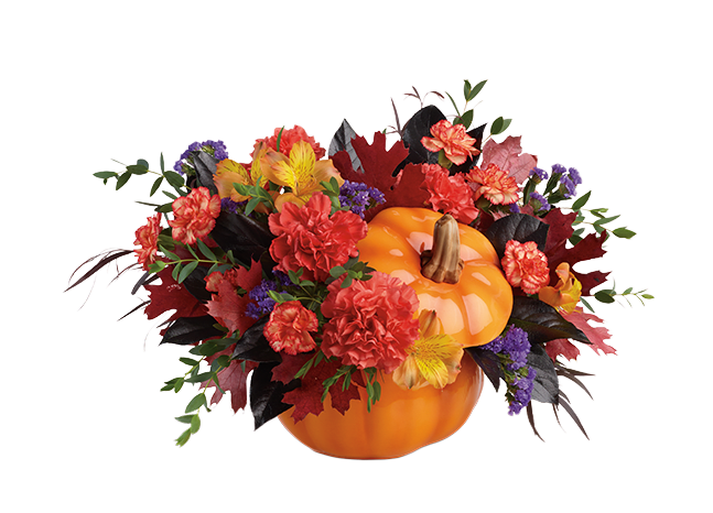 Teleflora's Hauntingly Pretty Pumpkin Bouquet