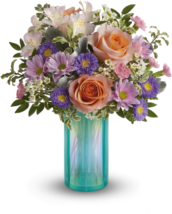 Teleflora's Aqua Rose Bouquet