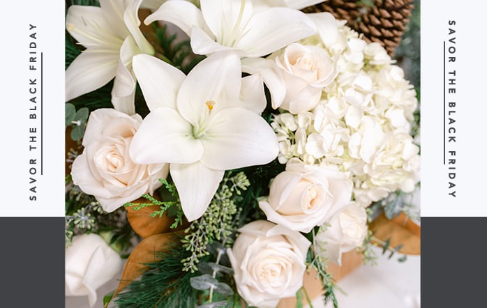 Teleflora's Snowy Woods Bouquet