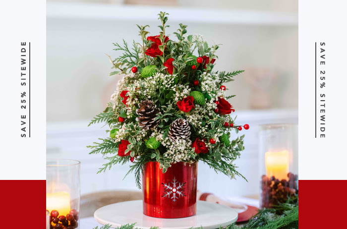 Teleflora's Festive Snowflake Tree