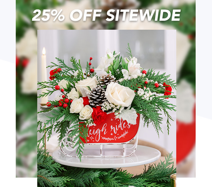 Teleflora's Vintage Sleigh Ride Bouquet