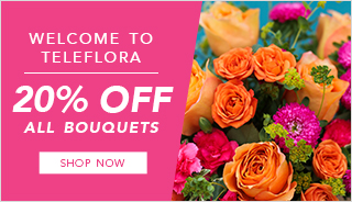 Bienvenue à Teleflora: obtenez 20% outre de tous les bouquets