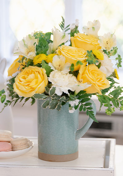 Teleflora's Adored Aqua Bouquet