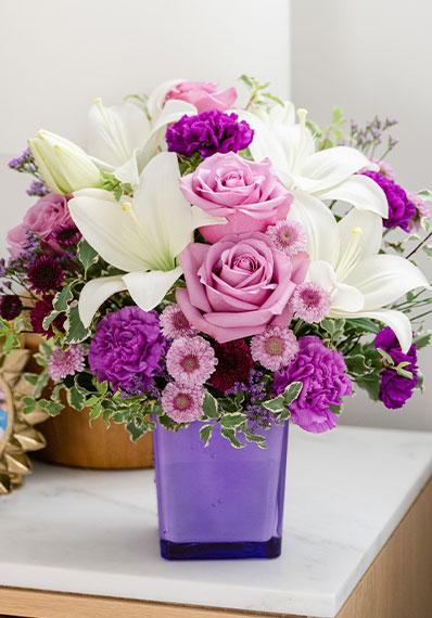 Teleflora's Pleasing Purple Bouquet