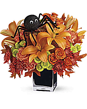 Bouquet D'Halloween Artificiel Avec Citrouilles Et Eucalyptus - Décoration De Cheminée Ou Centre De Table