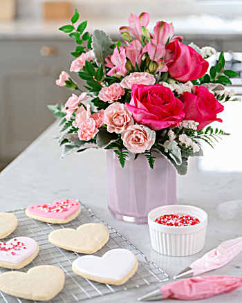 Teleflora's Blushing Gem Bouquet