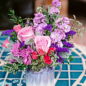 Teleflora's Pour on the Pretty Bouquet