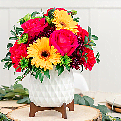 Teleflora's Mid Mod Brights Bouquet