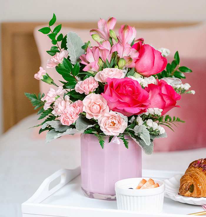 Teleflora's Blushing Gem Bouquet