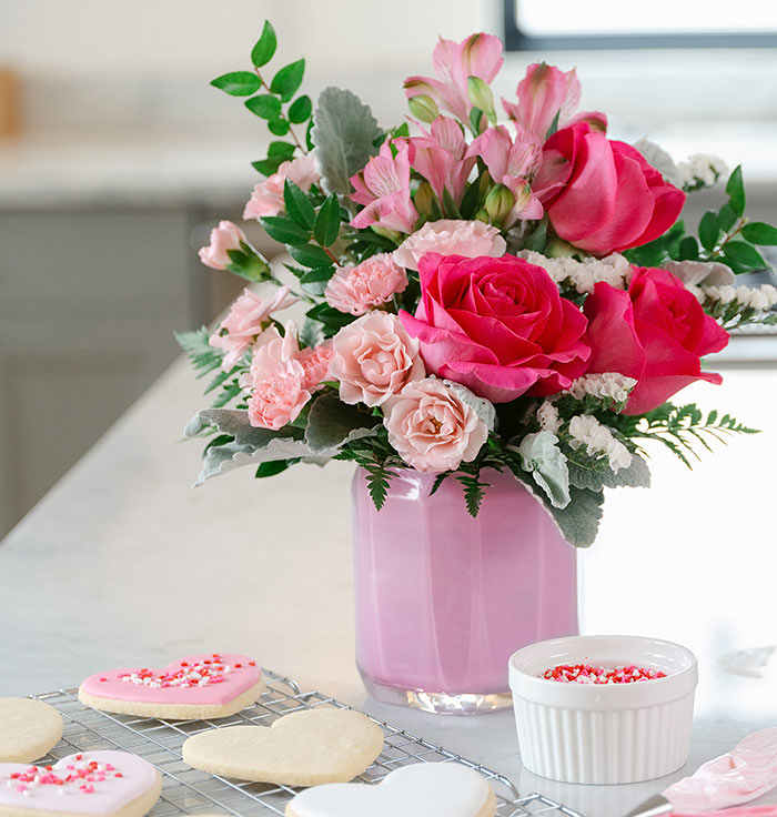 Teleflora's Blushing Gem Bouquet