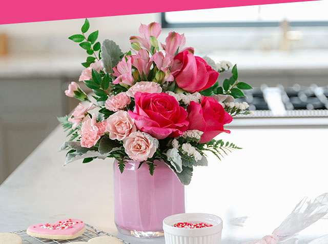 Teleflora's Blushing Gem Bouquet