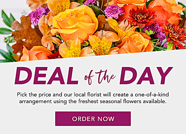 Offre du jour - Fleurs fraîches de saison à un prix spécial