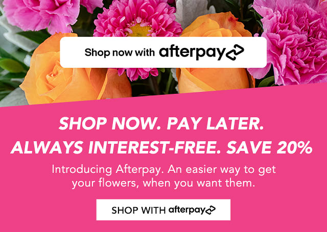 Shop now with Afterpay. Pay later. Save 20%