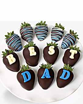 BEST DAD Belgian Chocolate Covered Strawberries