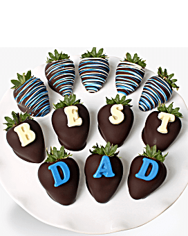 BEST DAD Belgian Chocolate Covered Strawberries