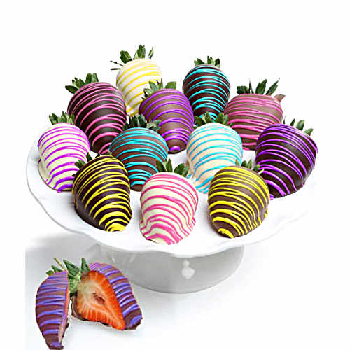 Spring Colors Chocolate Covered Strawberries