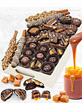 Everything Caramel Belgian Chocolate Treats Tray