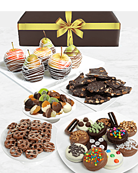 Grand Belgian Chocolate Covered Fruit Gift Basket