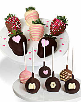 Mother's Day Chocolate Covered Strawberries & Cake Pops